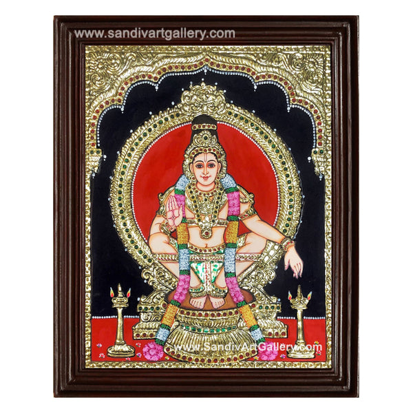 Ayyappan Tanjore Painting2