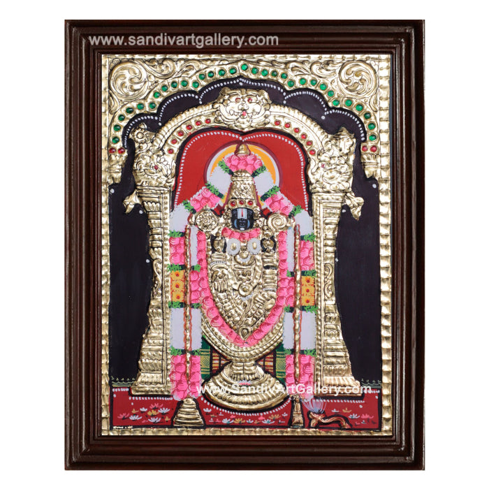 Thirupathi Balaji small size Tanjore Painting