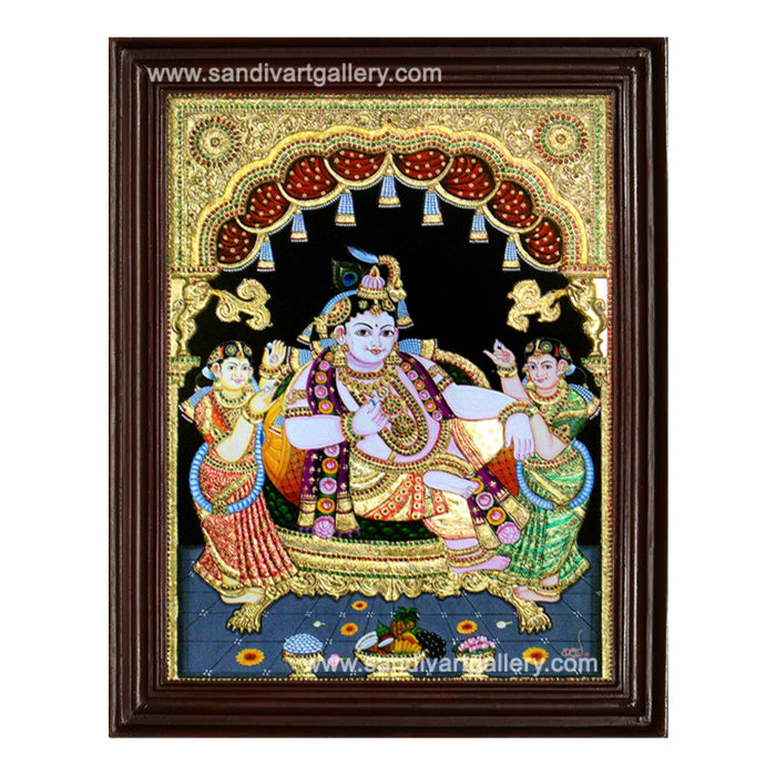 Butter Krishna Tanjore Painting3