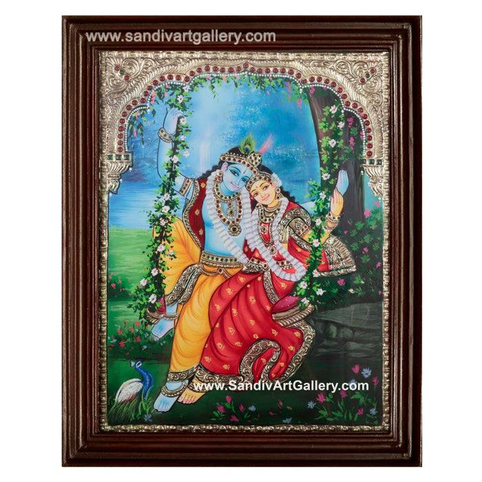 Radha Krishna Tanjore Painting