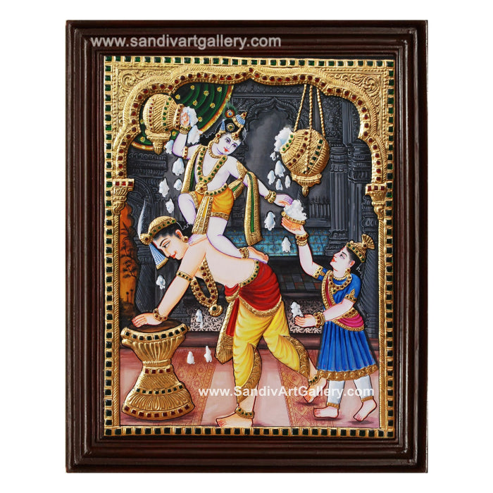 Krishna Tanjore Painting 3