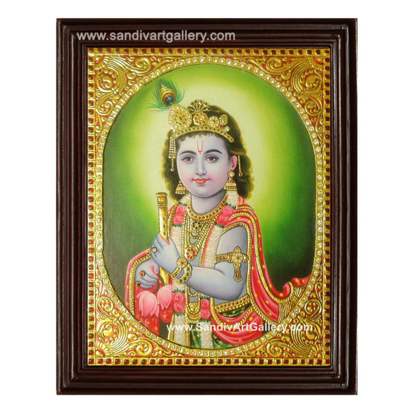 Krishna Tanjore Painting6