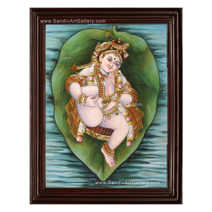 Alilai Krishna Tanjore Painting