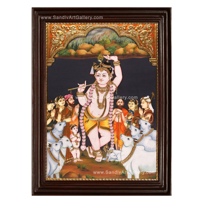 Covardhana Krishna Tanjore Painting