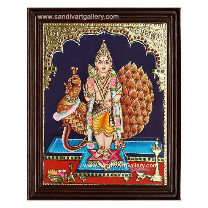 Murugan Tanjore Painting 1