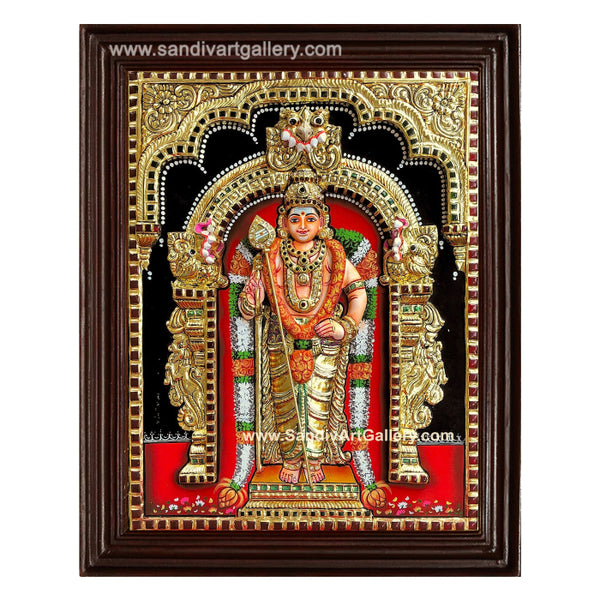 Subramanya Swamy 3D Embossed Tanjore Painting