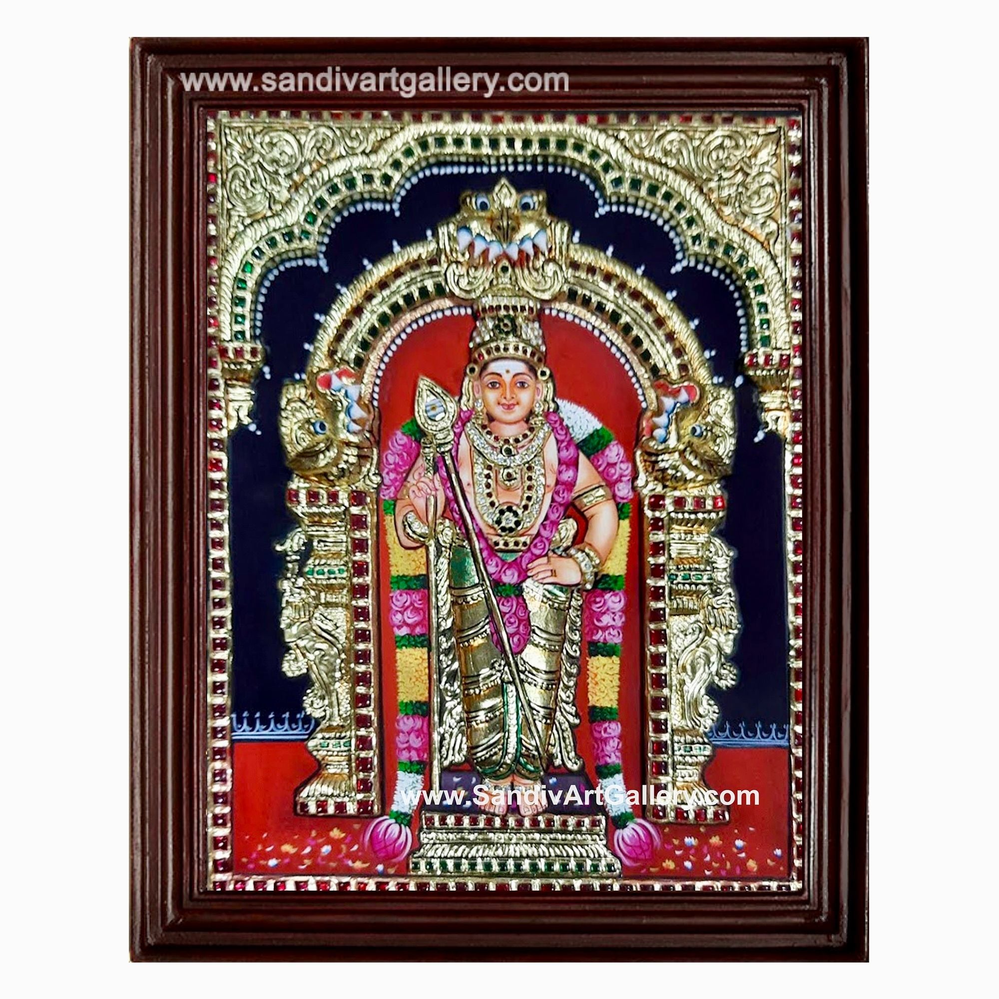 Murugan 3D Tanjore Painting