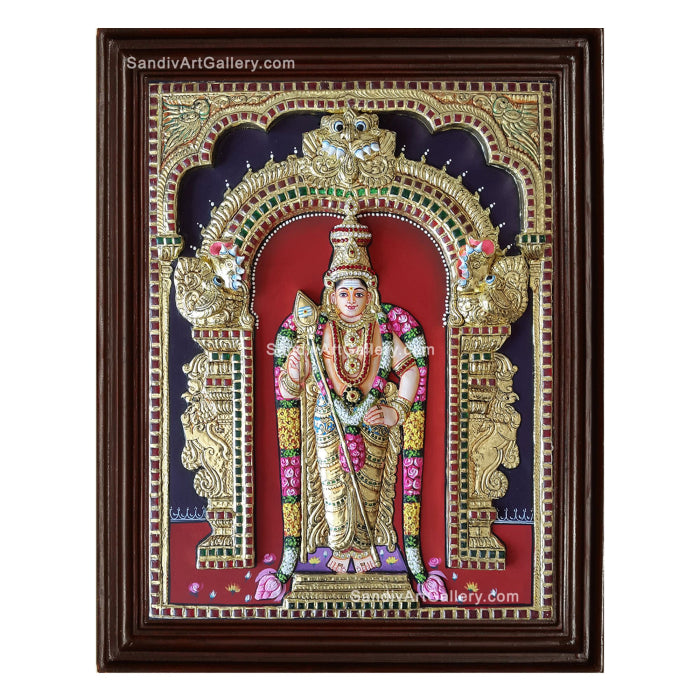 Murugar 3D Embossed Tanjore Painting 2