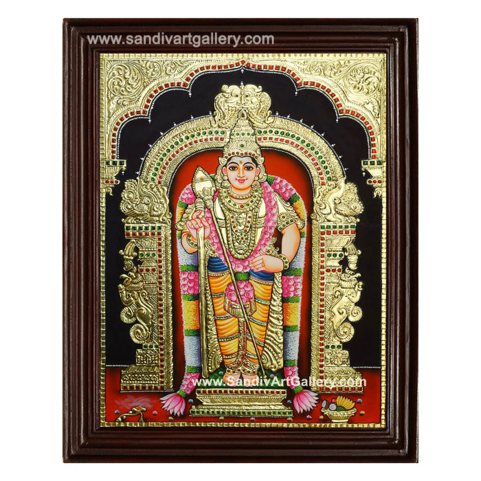 Thiruchendhur Murugan Tanjore Painting 1