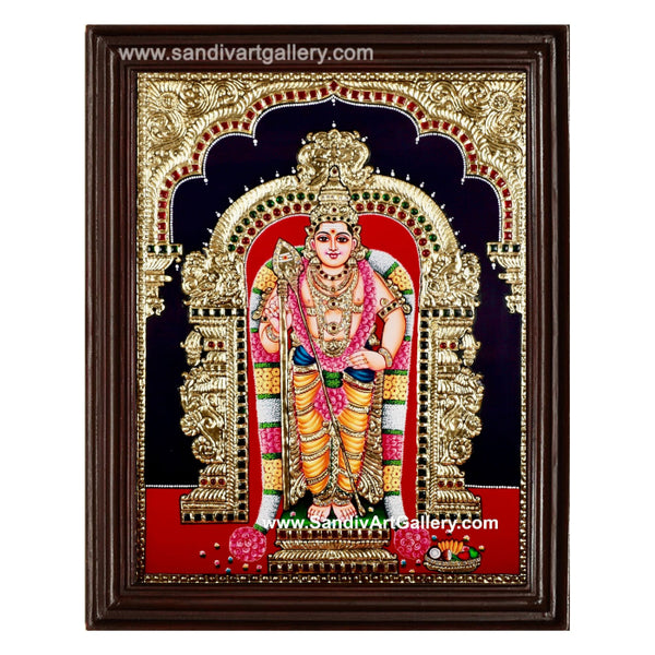 Thiruchendur Murugan Tanjore Painting 1