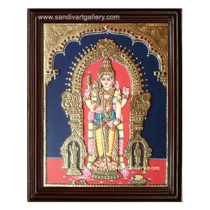 Thiruchendur Murugan Tanjore Painting 2