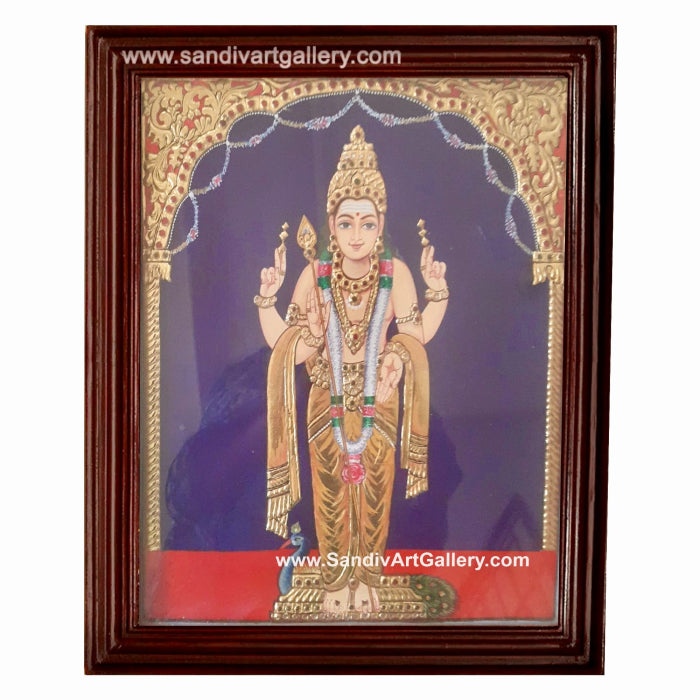 Murugan Tanjore Painting 16