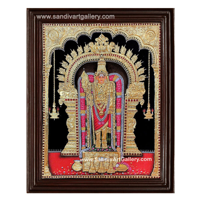 Swami Malai Murugan Tanjore Painting 1