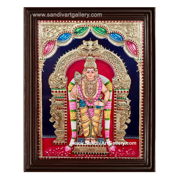 Thiruchendur Murugan Tanjore Painting 6