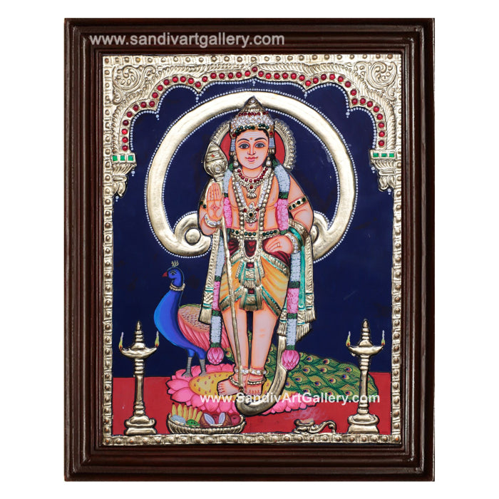 Om Muruga Tanjore Painting