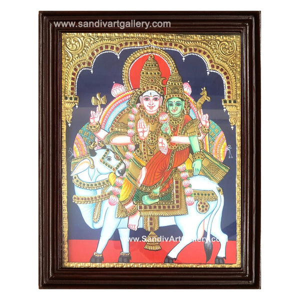 Pradosha Shivan Tanjore Painting