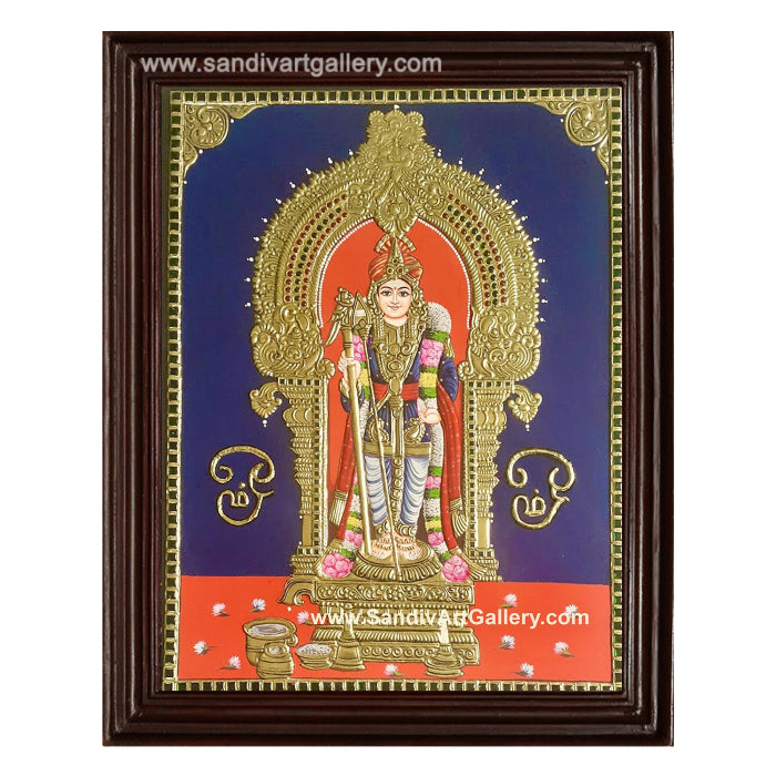 Raja Alangara Murugar Tanjore Painting
