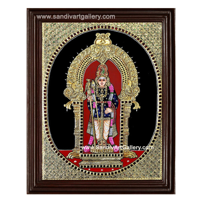 Palani Raja Alankara Tanjore Painting