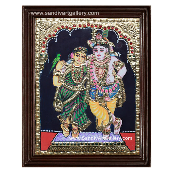Radha Krishna Tanjore Painting4
