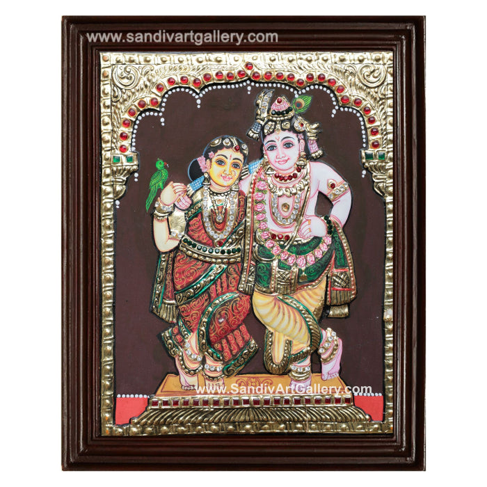 Radhe Krishna Tanjore Painting
