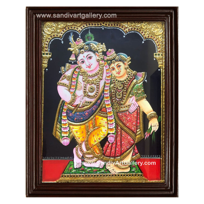 Radha Krishna Tanjore Painting6