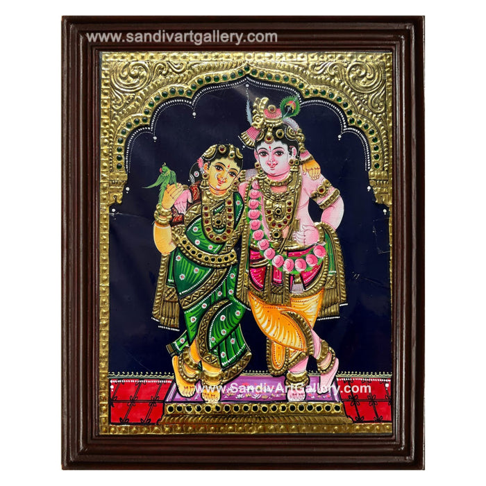 Radha Krishna Tanjore Painting7