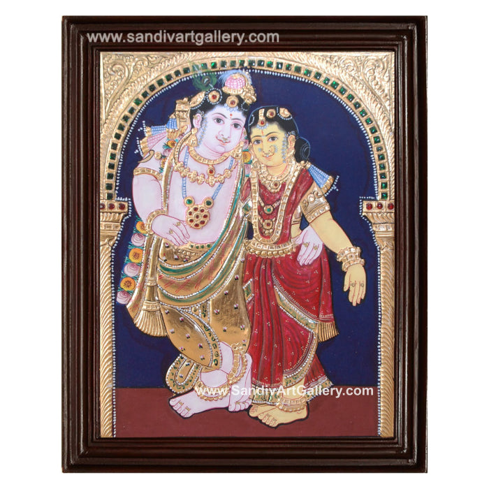 Radha Krishna Tanjore Painting9