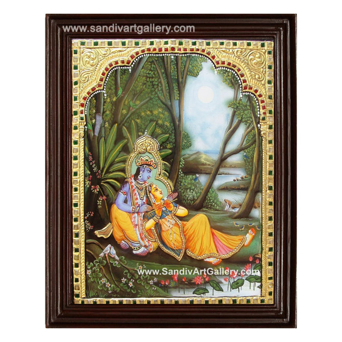 Radha Krishna Tanjore Painting10