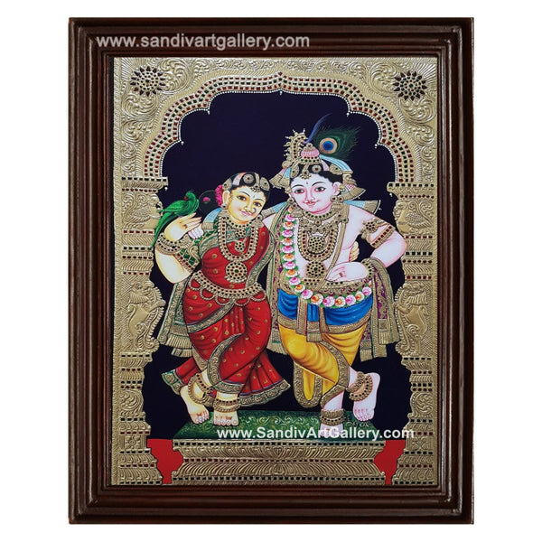 Radha Krishna Tanjore Painting11