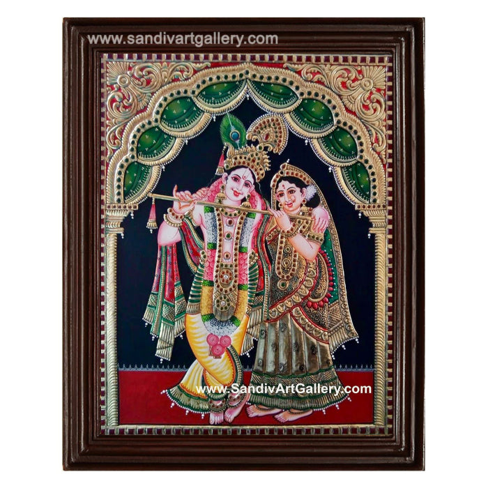 Radha Krishna Tanjore Painting13