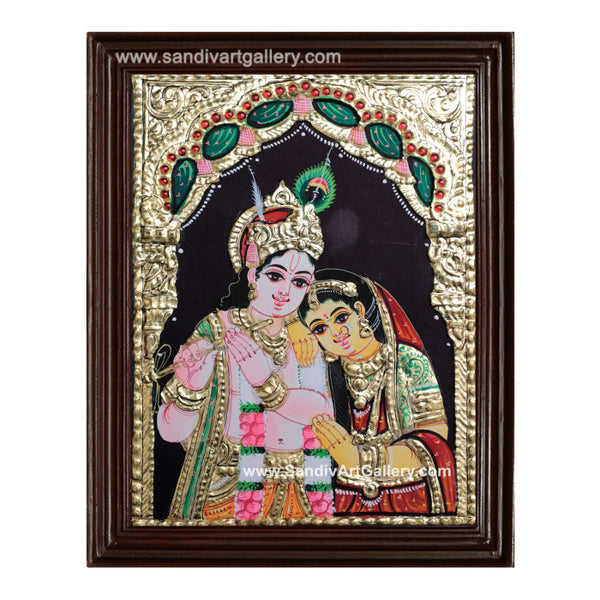 Radha Krishna Tanjore Painting15