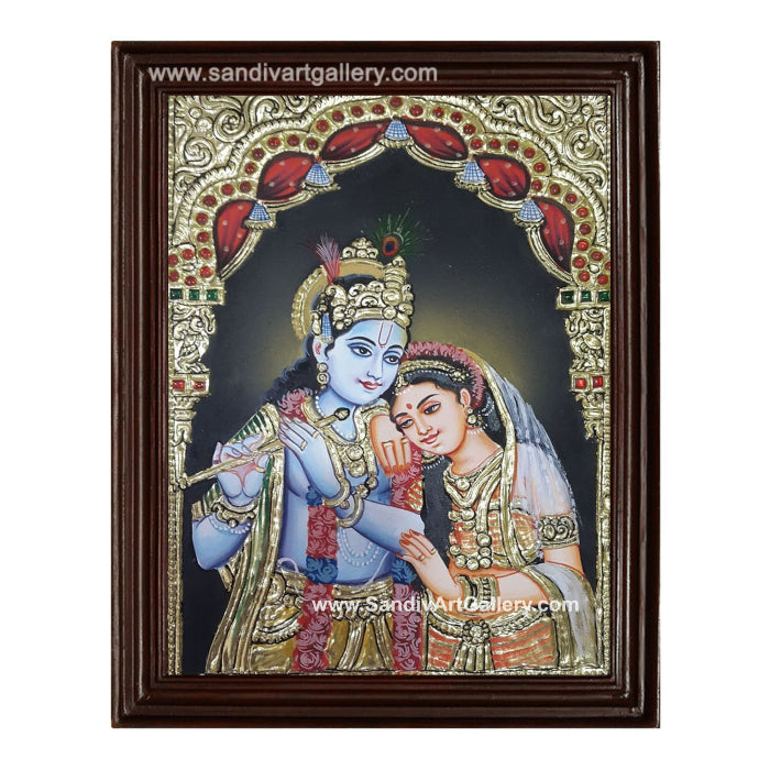 Radhe Krishna Tanjore Painting2