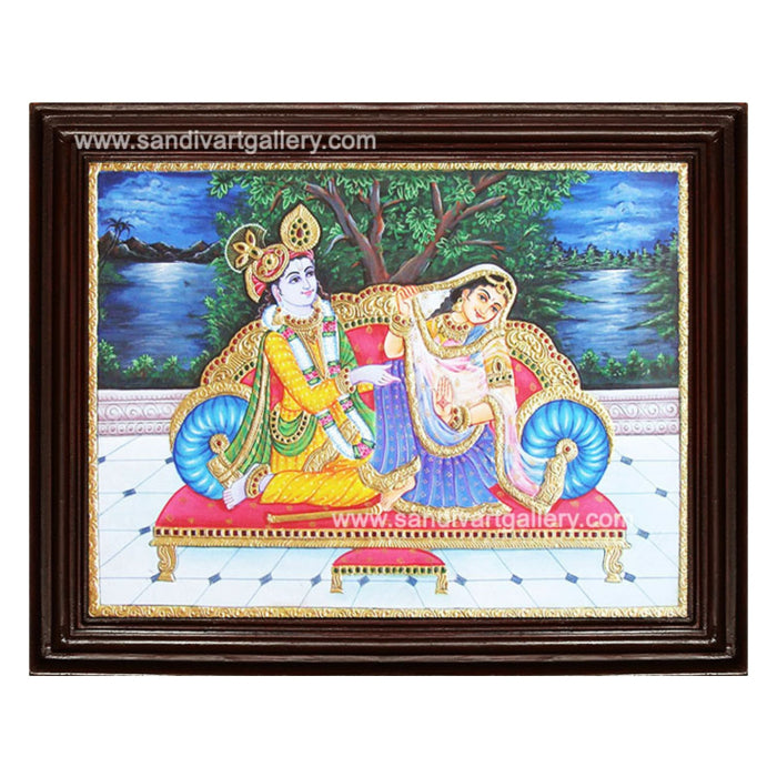 Radha Krishna Tanjore Painting16