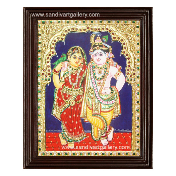 Traditional Radha Krishna Tanjore Painting 3