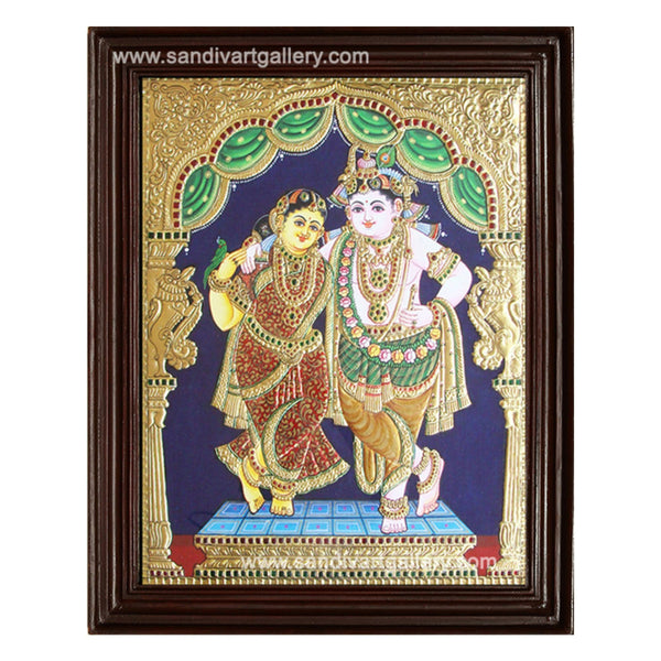 Radha Krishna Tanjore Painting18