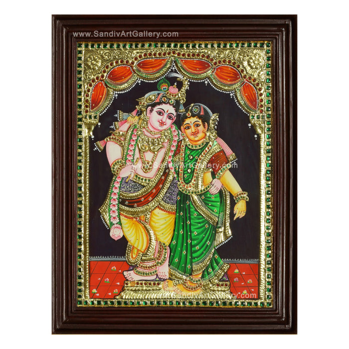 Radhe Krishna Tanjore Painting 3