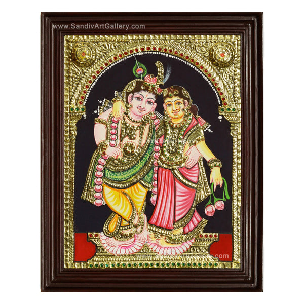 Traditional Radha Krishna Tanjore Painting 4