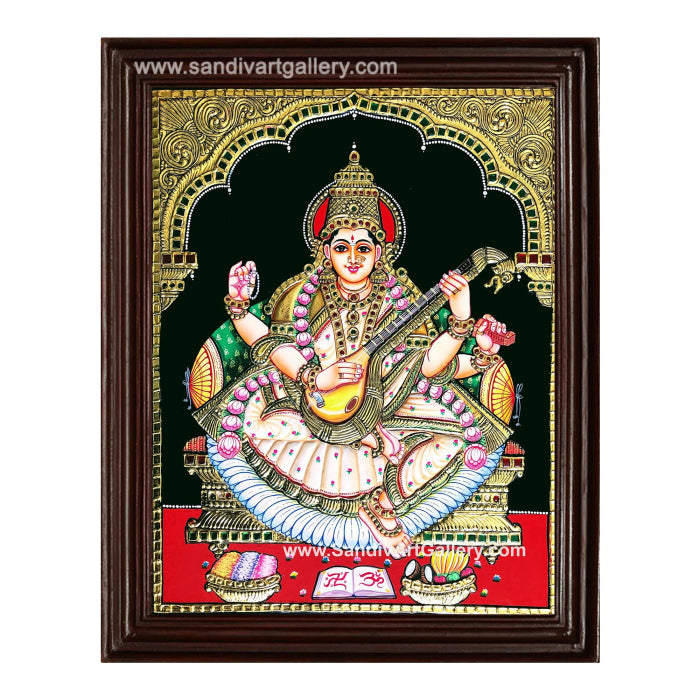 Saraswathi Tanjore Painting 1