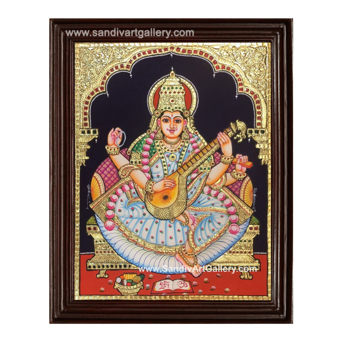 Saraswati Maatha Tanjore Painting