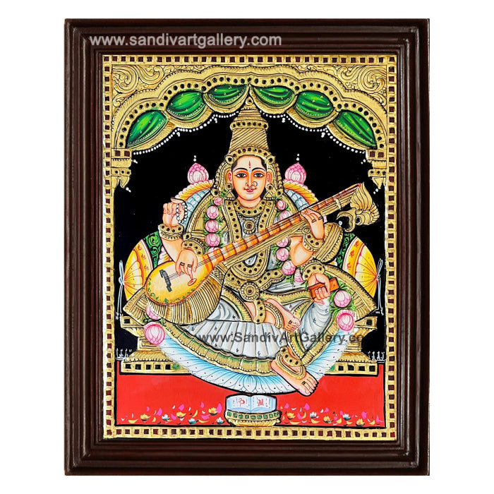Saraswathi Tanjore Painting 2