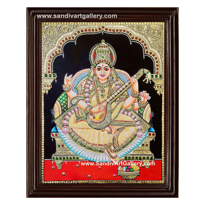 Saraswathy Tanjore Painting