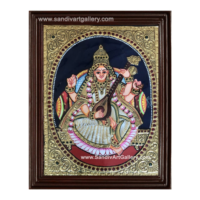 Saraswathi Tanjore Painting 4