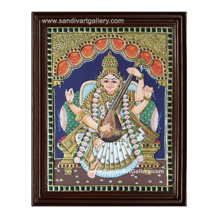 Saraswathi Tanjore Painting 5