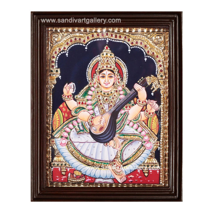 Saraswathi Tanjore Painting 6