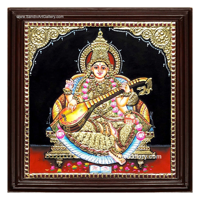 Saraswathi Tanjore Painting 7