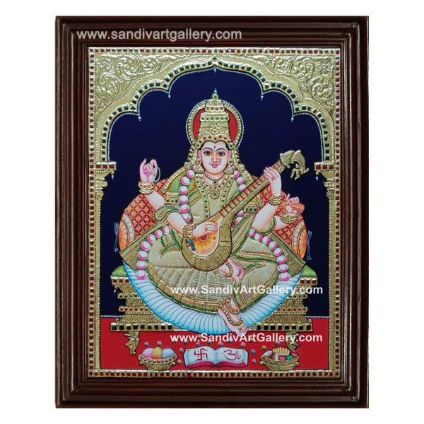 Saraswathi Tanjore Painting 8