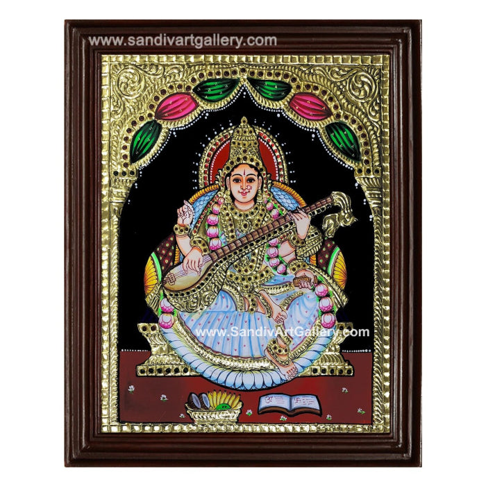 Saraswati Tanjore Painting