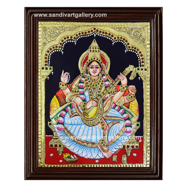 Saraswathy Tanjore Painting 3