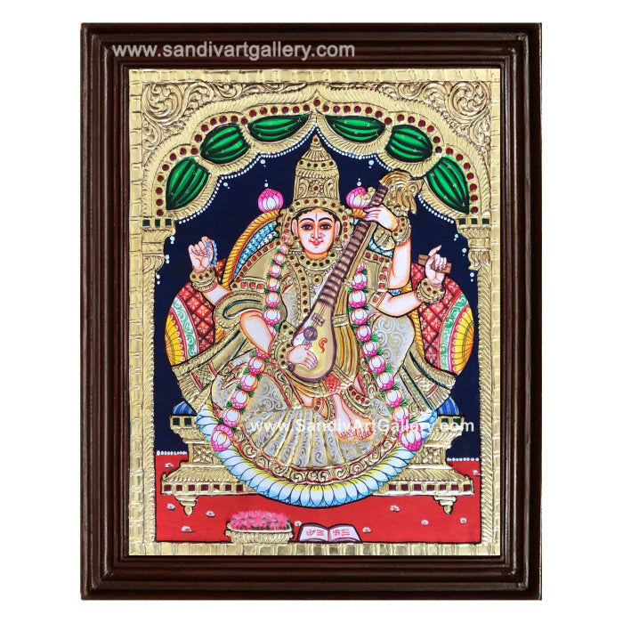 Saraswati Tanjore Painting