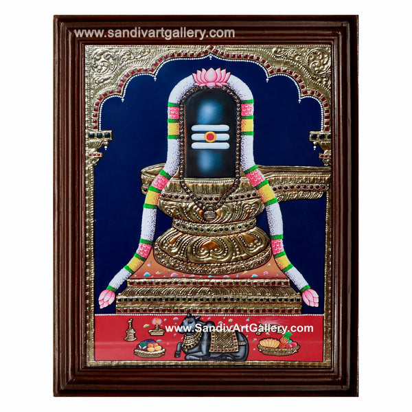 Shiva Lingam Tanjore Painting